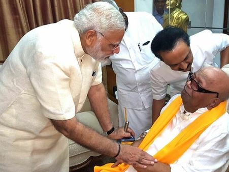 തമിഴ്നാടിനെ ഇളക്കിവാരാന്‍ മോദി: മോദി കരുണാനിധി കൂടിക്കാഴ്ച നിര്‍ണായകം