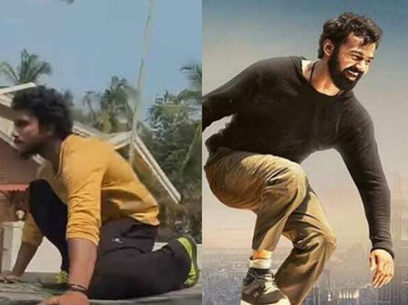 പ്രണവിന്റെ ആദി കാണാൻ യുവാവിന്റെ അസാധ്യ പാര്‍ക്കൗര്‍ പ്രകടനം.. ഏറ്റെടുത്ത് സോഷ്യൽ മീഡിയ