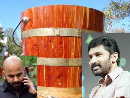 ചൈനയിൽ നിന്ന് ഇറക്കുമതി ചെയ്ത ബക്കറ്റുമായി വിടി ബൽറാം! എകെജിയും സരിതയും ഓർമ്മിപ്പിച്ച് സഖാക്കൾ...