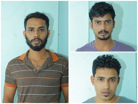 വൈക്കോലില്‍ കടത്തുകയായിരുന്ന മൂന്ന് ലക്ഷം രൂപയുടെ ഹാന്‍സുമായി മൂന്ന് പേര്‍ പിടിയില്‍