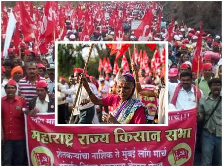 ബിജെപി സർക്കാരിനെ വിറപ്പിച്ച് ചെങ്കൊടിയേന്തിയ കർഷകർ.. മഹാരാഷ്ട്രയെ ചുവപ്പിച്ച് ലോംഗ് മാർച്ച്!