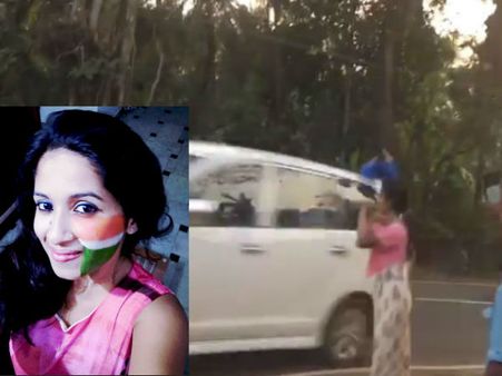 ബൽറാമിനെ തടയാൻ വന്നവർക്ക് മുന്നിൽ നീലക്കൊടി വീശി കെഎസ് യു പ്രവർത്തക! നേതാക്കളുടെ അഭിനന്ദനം...