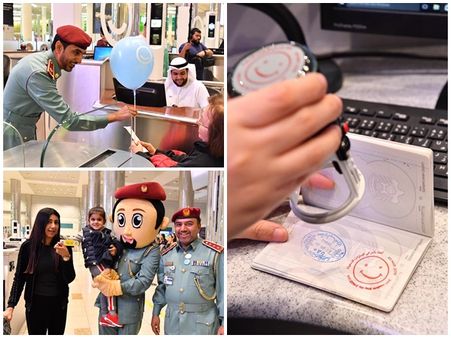 സന്തോഷ ദിനത്തിൽ പുഞ്ചിരി സ്റ്റാമ്പ് പതിപ്പിച്ച് ദുബായ് എമിഗ്രേഷൻ..