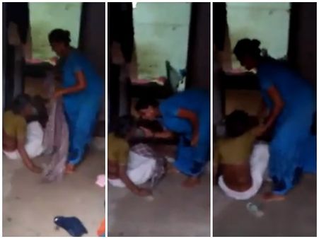 തൊണ്ണൂറുകാരിയായ വൃദ്ധയ്ക്ക് ചെറുമകളുടെ ക്രൂരമർദ്ദനം.. വീഡിയോ പുറത്ത്.. കേസെടുത്ത് പോലീസ്
