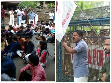 ഫോട്ടോ മോർഫിങ്; പ്രതികളെ സംരക്ഷിക്കുന്നത് പോലീസ്; വടകരയിൽ പോലീസ് സ്റ്റേഷൻ മാർച്ച് നടത്തി