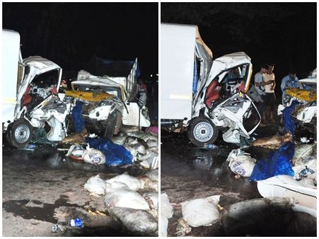 കണ്ണൂർ ചെറുകുന്ന് വെള്ളറങ്ങലിലുണ്ടായ വാഹനാപകടത്തിൽ ഒരു മരണം: 3 പേർക്ക് പരിക്ക്