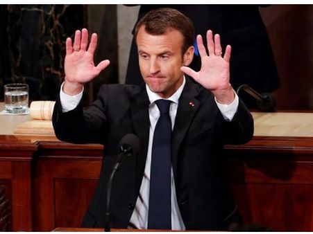 പുലിയെ പുലിമടയില്‍ ചെന്ന് ആക്രമിച്ച് മാക്രോണ്‍; ട്രംപിന്റെ നയങ്ങള്‍ ദോഷം ചെയ്യും