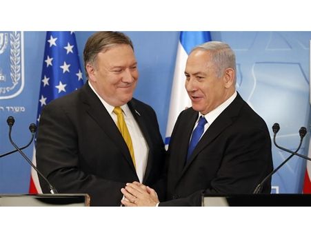 മൈക്ക് പോംപിയോ ഇസ്രായേലില്‍; ഇറാനെതിരായ പോരാട്ടത്തിന് അമേരിക്കയുടെ പിന്തുണ