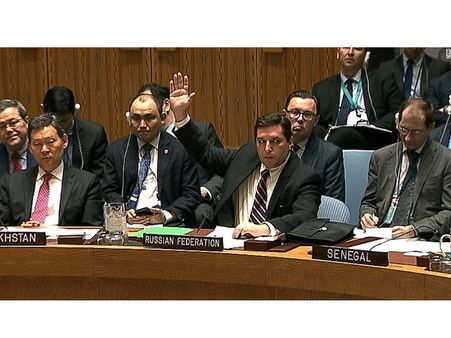 സിറിയ: യുഎന്‍ രക്ഷാ സമിതിയില്‍ യുഎസ് പ്രമേയം റഷ്യയും റഷ്യന്‍ പ്രമേയം യുഎസ്സും വീറ്റോ ചെയ്തു