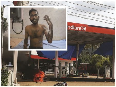 പെട്രോള്‍ പമ്പില്‍ യുവാവിനെ തീവച്ച സംഭവം; പ്രതിക്കായി അന്വേഷണം ഊര്‍ജിതം