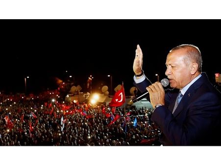 അജയ്യനായി എർദോഗാൻ ; കൂടുതല്‍ അധികാരങ്ങളോടെ വീണ്ടും തുര്‍ക്കി പ്രസിഡന്റ് പദത്തിലേക്ക്