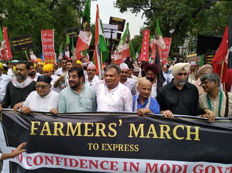 ബിജെപിക്കെതിരെ അവിശ്വാസവുമായി കര്‍ഷകരുടെ മാര്‍ച്ച്... ഇത് സാംപിള്‍... ശരിക്കുള്ളത് പിന്നീട് വരും