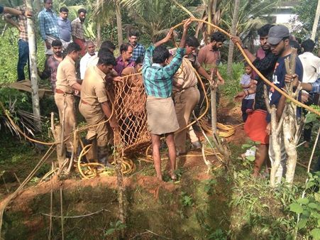 യുവതി 50 അടി താഴ്ചയിലുള്ള കിണറിൽ വീണു; ഫർഫോർസ് രക്ഷയ്ക്കെത്തി, ജീവൻ രക്ഷിച്ചു