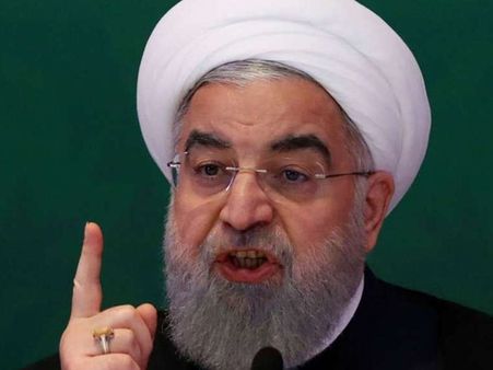 ശരീരത്തിലേക്ക് കത്തി കുത്തിക്കയറ്റി നില്‍ക്കുന്നയാളുമായി ചര്‍ച്ച അസാധ്യമെന്ന് ഇറാന്‍ പ്രസിഡന്റ്