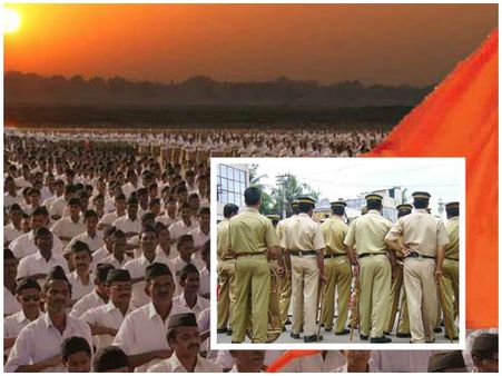 പോലീസിൽ പിടിമുറുക്കി സംഘപരിവാർ.. സിപിഎം-കോൺഗ്രസ് അനുകൂലികൾ സംഘപാളയത്തിലേക്ക്