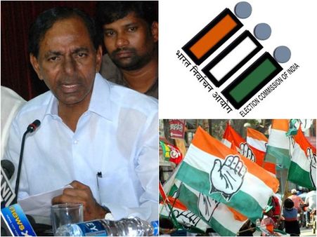 കോണ്‍ഗ്രസ്സിന്റെ ആവശ്യം തിരഞ്ഞെടുപ്പ് കമ്മീഷനും ശരിവെച്ചു; തെലുങ്കാനയില്‍ കെസിആറിന് കനത്ത തിരിച്ചടി