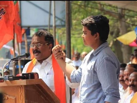 മിലന് ഇഷ്ടം പിണറായിയെ പോലെ പ്രസംഗിക്കാന്‍; ബിജെപി പരിപാടിയില്‍ പങ്കെടുത്തതില്‍ തെറ്റില്ലെന്നും അമ്മ