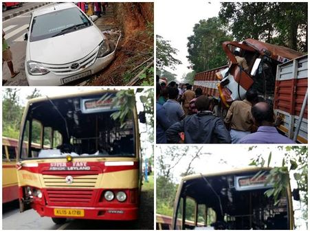 എംസി റോഡിലെ അപകടത്തുരുത്തായി വൈക്കം കവലയിലെ ട്രാഫിക്‌ സിഗ്നല്‍: സിഗ്നല്‍ നിലം പൊത്തി!
