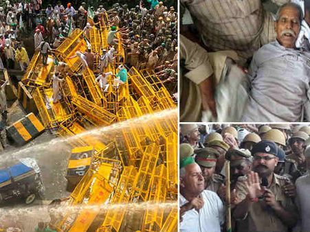 തലസ്ഥാനത്ത് കര്‍ഷക യുദ്ധം!! മാര്‍ച്ചിനിടെ സംഘര്‍ഷം; പോലീസ് തല്ലിച്ചതച്ചു, ബിജെപി അങ്കലാപ്പില്‍