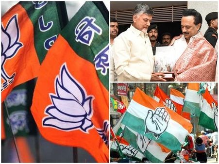 ദക്ഷിണേന്ത്യയില്‍ ബിജെപിയെ നിലം തൊടീക്കില്ല; ഡിഎംകെയും മഹാസഖ്യത്തിലേക്ക്, ചുക്കാന്‍ പിടിച്ച് നായിഡു