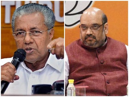 ശബരിമലയിൽ ഭക്തർക്കല്ല, സംഘപരിവാറുകാർക്കാണ് ബുദ്ധിമുട്ട്; അമിത് ഷായ്ക്ക് മുഖ്യമന്ത്രിയുടെ മറുപടി