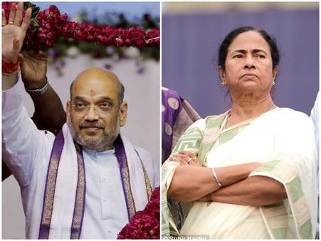 നെഞ്ച് വിരിച്ചു നിന്ന് മമത; അനുമതി കിട്ടാതായതോടെ ഷായുടെ രഥയാത്ര ഉപേക്ഷിച്ച് ബിജെപി, ഇനി പദയാത്ര