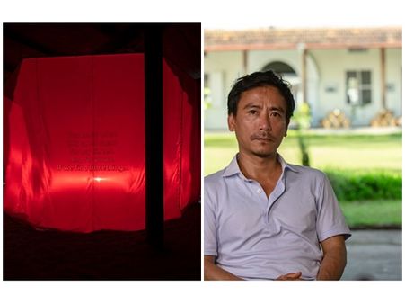 'ദൈവങ്ങളുടെ ഉച്ചകോടി'യുമായി നാഗാ ആര്‍ട്ടിസ്റ്റ് ലോംഗ്കുമാര്‍ ബിനാലെയിൽ; നാലാം ലക്കത്തിലെ വിസ്മയം