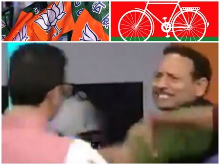 ചാനല്‍ ചര്‍ച്ചക്കിടെ കയ്യാങ്കളി; രാഷ്ട്രീയനേതാക്കള്‍ തമ്മില്‍തല്ലി, സംഘടിച്ച് പ്രവര്‍ത്തകര്‍, വീഡിയോ