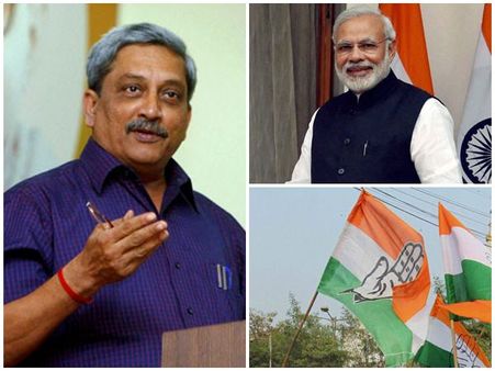 അട്ടയെ പോലെ മുഖ്യമന്ത്രിക്കസേരയിൽ കടിച്ച് തൂങ്ങുന്നു, പരീക്കറിനെതിരെ കോൺഗ്രസ്