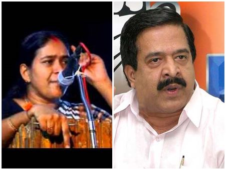 കോൺഗ്രസ്-സിപിഎം അവിശുദ്ധ കൂട്ടുകെട്ടിന്റെ തെളിവാണിത്; ചെന്നിത്തല വനിതാ മതിലിനൊപ്പം