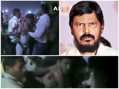 കേന്ദ്രമന്ത്രിയെ പൊതുപരിപാടിക്കിടെ മുഖത്തടിച്ചു; മഹാരാഷ്ട്രയില്‍ ബന്ദ്, അടി കൊണ്ടില്ലെന്ന് മന്ത്രി