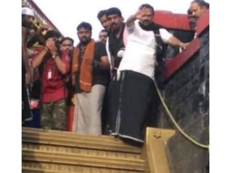 ആചാര ലംഘനം നടത്തിയ വത്സന്‍ തില്ലങ്കേരി പരിഹാര ക്രിയ നടത്തിയോ? ദേവസ്വം ബോര്‍ഡ് പറയുന്നു