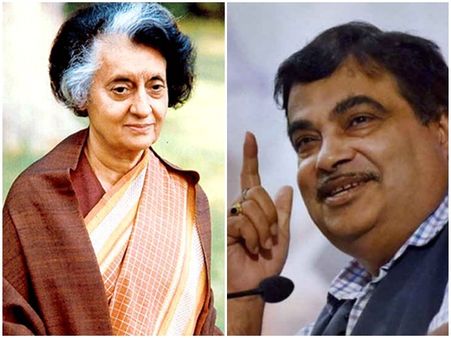 ഇന്ദിരാ ഗാന്ധിയെ വാതോരാതെ പുകഴ്ത്തി ഗഡ്കരി; കേന്ദ്രമന്ത്രിയുടെ പ്രസംഗം ആര്‍എസ്എസ് വേദിയില്‍