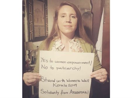 വനിതാ മതിലിന് അർജന്റീനയില്‍ നിന്നും ഐക്യദാ‍ഢ്യം... ഇതാണ് ആ ലാറ്റിനമേരിക്കന്‍ സാഹോദര്യം