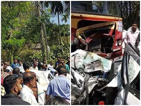 കൊല്ലം കൊട്ടാരക്കരയിൽ വാഹനാപകടം, കാറും കെഎസ്ആർടിസി ബസ്സും കൂട്ടിയിച്ചു, 5 മരണം!