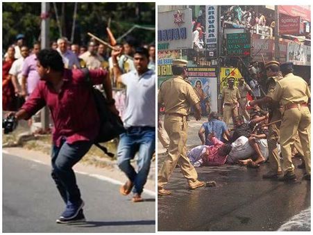 മാധ്യമപ്രവർത്തകരെ ക്രൂരമായി ആക്രമിച്ച് ബിജെപി പ്രവർത്തകർ, റിപ്പോർട്ടിംഗ് നിർത്തി വെച്ചു