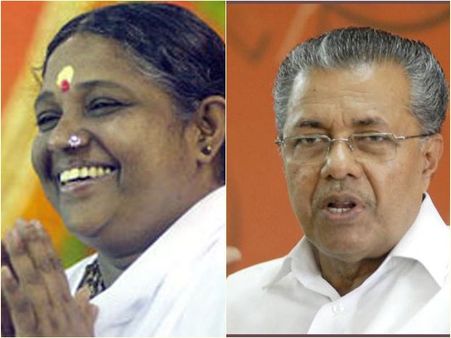 അമൃതാനന്ദമയിക്കെതിരെ വിമർശനവുമായി മുഖ്യമന്ത്രി; ആർഎസ്എസ് തെറ്റായ വഴിയിലേക്ക് തള്ളിവിട്ടു!