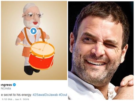 'ഡബിള്‍ എ ബാട്ടറി ഈസ് ദി സീക്രട്ട് ഓഫ് മോദീസ് എനര്‍ജി'! മോദിയെ ട്രോളി കോണ്‍ഗ്രസ്!