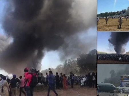 ബെംഗളൂരുവില്‍ എയ്റോ ഷോ പരിസരത്ത് വന്‍ തീപിടിത്തം! 300 കാറുകള്‍ കത്തിയമര്‍ന്നു!