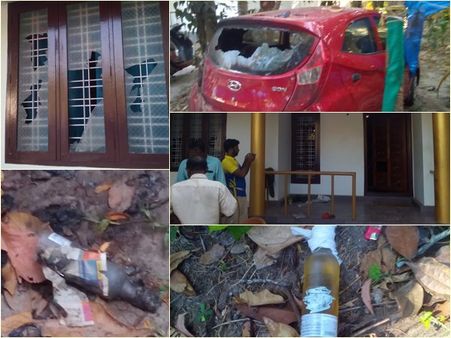 ചേർത്തലയിൽ വീടിന് നേരെ ക്വട്ടേഷൻ സംഘത്തിന്റെ ആക്രമണം; വാഹനങ്ങൾ പെട്രോൾ ബോംബെറിഞ്ഞു നശിപ്പിച്ചു