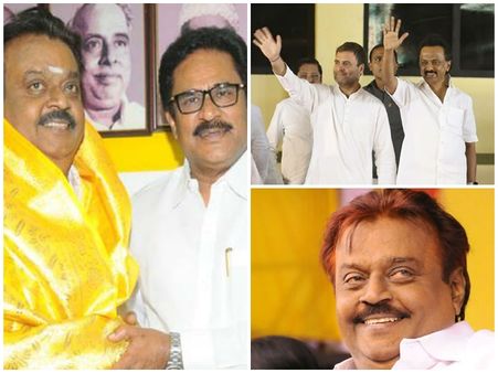 തമിഴ്നാട്ടില്‍ വിജയകാന്തും കോണ്‍ഗ്രസ്-ഡിഎംകെ സഖ്യത്തിലേക്ക്?; താരവുമായി കോണ്‍ഗ്രസ് ചര്‍ച്ച നടത്തി