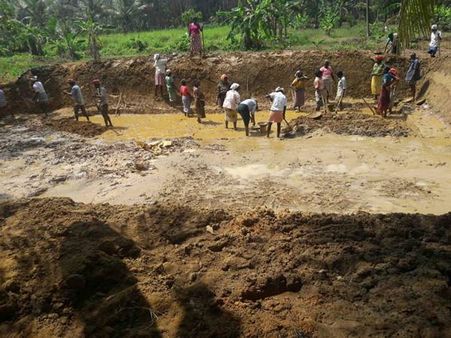 ഏറത്തിലെ കൃഷിയിടങ്ങള്‍ നീരണിയും: കുളമൊരുക്കി തൊഴിലുറപ്പുകാര്‍!  ചെലവ് രണ്ട് ലക്ഷം രൂപ!!