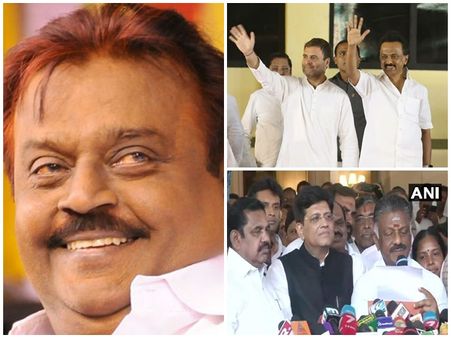 ബിജെപി സഖ്യത്തിന് തിരിച്ചടി; വിജയകാന്ത് കോണ്‍ഗ്രസ്-ഡിഎംകെ സഖ്യത്തിലേക്ക്, 4 സീറ്റ് വേണം