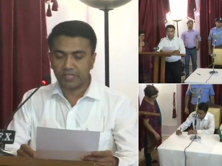 ഗോവ മുഖ്യമന്ത്രിയായി ബിജെപി നേതാവ് പ്രമോദ് സാവന്ത് സത്യപ്രതിജ്ഞ ചെയ്തു! സത്യപ്രതിജ്ഞ രാത്രി 2മണിക്ക്