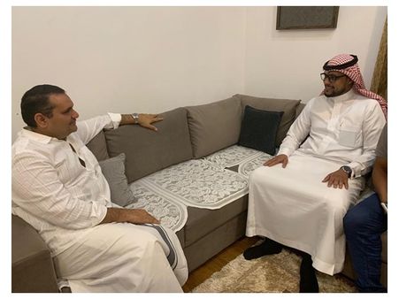 600 കിലോമീറ്റര്‍ കാല്‍നടയായി സഞ്ചരിച്ച യുവജന യാത്രാ നായകനെ നേരില്‍ കാണാന്‍ സൗദി പൗരന്‍ പാണക്കാട്ട്