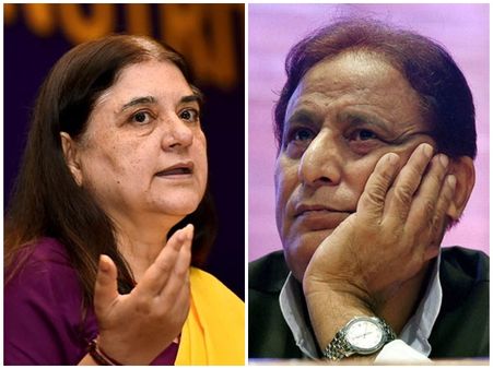 യോഗിക്കും മായാവതിക്കും പിന്നാലെ അസം ഖാനും മനേകാ ഗാന്ധിക്കും തിരഞ്ഞെടുപ്പ് കമ്മീഷന്റ വിലക്ക്