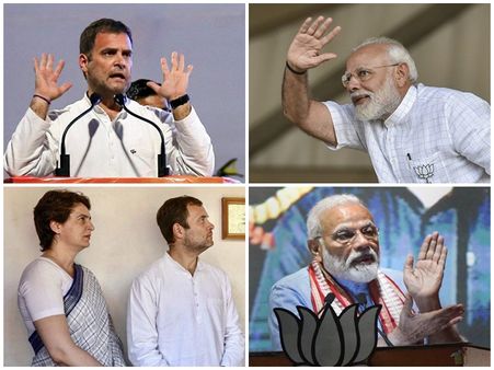 മോദി തന്നെ 'ഹീറോ'! കാവിക്കോട്ട ഇളക്കാന്‍ രാഹുലിനും പ്രിയങ്കയ്ക്കും ആകില്ല! സര്‍വ്വേ ഫലം