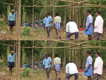 ആറാം ദിവസവും സൂര്യനെല്ലിയില്‍ ഭൂരഹിതര്‍ റവന്യൂ ഭൂമി കയ്യേറി: കുടില്‍ നിര്‍മ്മിച്ച് താമസം ആരംഭിച്ചു!!