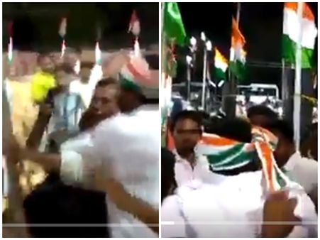 ഒഴിഞ്ഞ കസേരകള്‍ പകര്‍ത്തി! മാധ്യമപ്രവര്‍ത്തകന് കോണ്‍ഗ്രസ് പ്രവര്‍ത്തകരുടെ മര്‍ദ്ദനം! വീഡിയോ