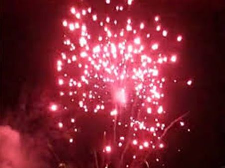 ശബ്ദം കുറച്ച്.... കണ്ണഞ്ചിപ്പിക്കുന്ന വർണ്ണ വിന്യാസമായി തൃശൂര്‍പൂരത്തിന്റെ സാമ്പിള്‍ വെടിക്കെട്ട്